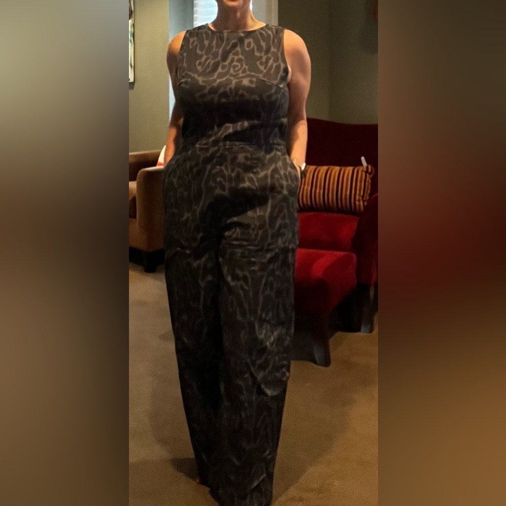 Leopard Boatneck Jumpsuit - Mixed by Nasrin - tailored for inseam & bust